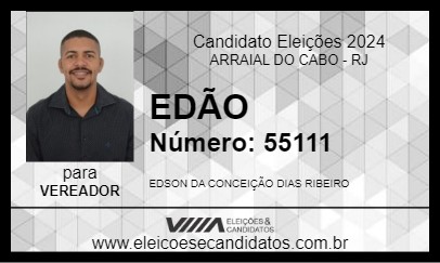 Candidato EDÃO 2024 - ARRAIAL DO CABO - Eleições