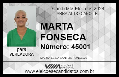 Candidato MARTA FONSECA 2024 - ARRAIAL DO CABO - Eleições