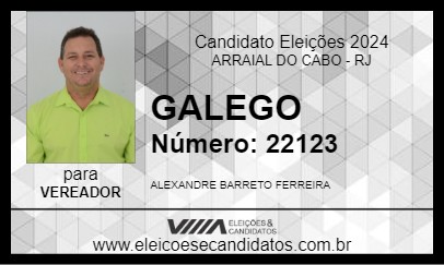 Candidato GALEGO 2024 - ARRAIAL DO CABO - Eleições