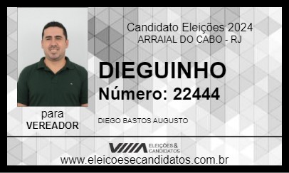 Candidato DIEGUINHO 2024 - ARRAIAL DO CABO - Eleições