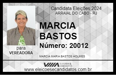 Candidato MARCIA BASTOS 2024 - ARRAIAL DO CABO - Eleições