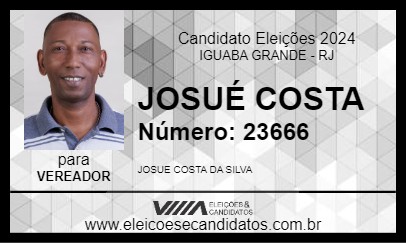 Candidato JOSUÉ COSTA 2024 - IGUABA GRANDE - Eleições