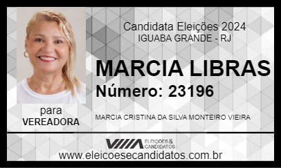 Candidato MARCIA LIBRAS 2024 - IGUABA GRANDE - Eleições