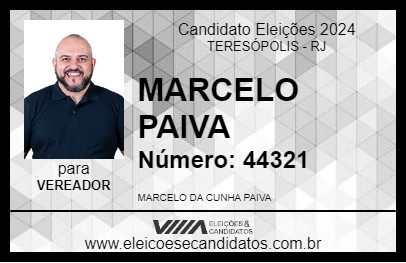 Candidato MARCELO PAIVA 2024 - TERESÓPOLIS - Eleições