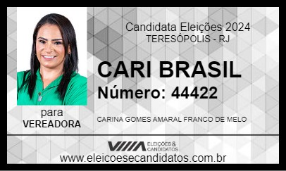 Candidato CARI BRASIL 2024 - TERESÓPOLIS - Eleições