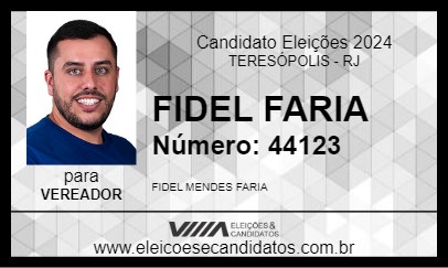 Candidato FIDEL FARIA 2024 - TERESÓPOLIS - Eleições