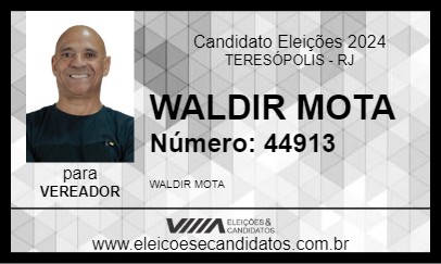 Candidato WALDIR MOTA 2024 - TERESÓPOLIS - Eleições