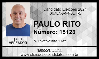 Candidato PAULO RITO 2024 - IGUABA GRANDE - Eleições