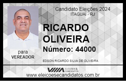 Candidato RICARDO OLIVEIRA 2024 - ITAGUAÍ - Eleições