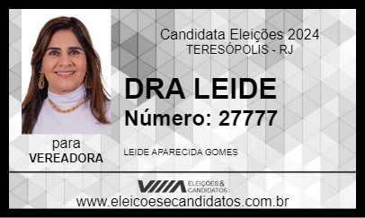 Candidato DRA LEIDE 2024 - TERESÓPOLIS - Eleições