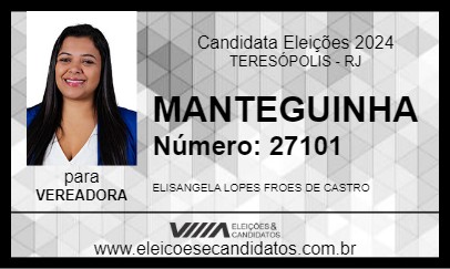 Candidato MANTEGUINHA 2024 - TERESÓPOLIS - Eleições