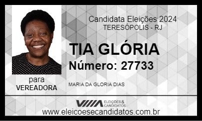 Candidato TIA GLÓRIA 2024 - TERESÓPOLIS - Eleições