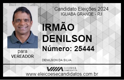 Candidato IRMÃO DENILSON 2024 - IGUABA GRANDE - Eleições