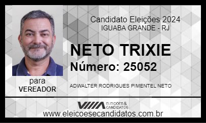 Candidato NETO TRIXIE 2024 - IGUABA GRANDE - Eleições