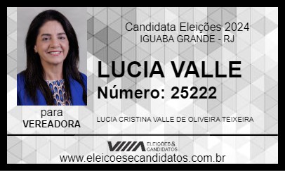 Candidato LUCIA VALLE 2024 - IGUABA GRANDE - Eleições