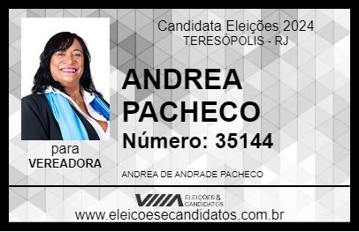 Candidato ANDREA PACHECO 2024 - TERESÓPOLIS - Eleições