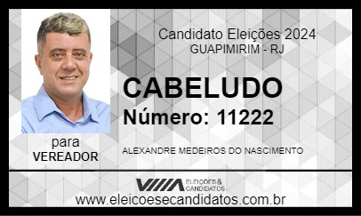 Candidato CABELUDO 2024 - GUAPIMIRIM - Eleições