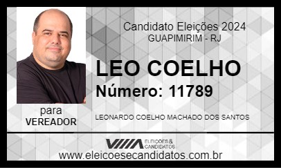 Candidato LEO COELHO 2024 - GUAPIMIRIM - Eleições