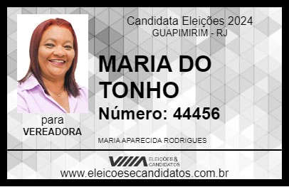 Candidato MARIA DO TONHO 2024 - GUAPIMIRIM - Eleições