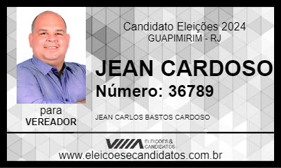 Candidato JEAN CARDOSO 2024 - GUAPIMIRIM - Eleições