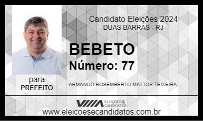 Candidato BEBETO 2024 - DUAS BARRAS - Eleições