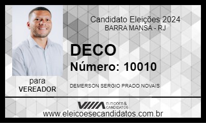 Candidato DECO 2024 - BARRA MANSA - Eleições