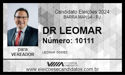 Candidato DR LEOMAR 2024 - BARRA MANSA - Eleições