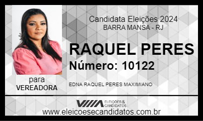 Candidato RAQUEL PERES 2024 - BARRA MANSA - Eleições