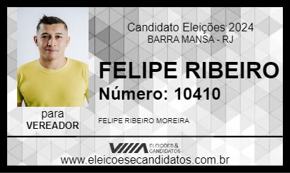 Candidato FELIPE RIBEIRO 2024 - BARRA MANSA - Eleições