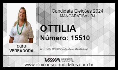 Candidato OTTILIA 2024 - MANGARATIBA - Eleições