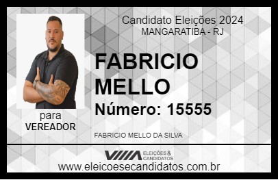 Candidato FABRICIO MELLO 2024 - MANGARATIBA - Eleições