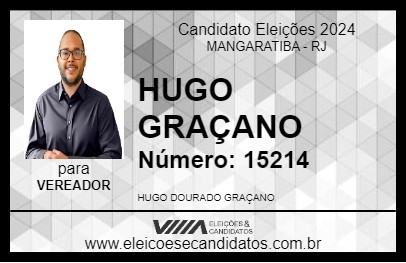 Candidato HUGO GRAÇANO 2024 - MANGARATIBA - Eleições