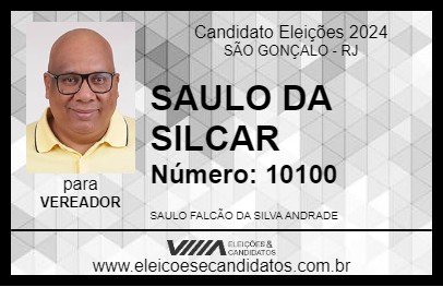 Candidato SAULO DA SILCAR 2024 - SÃO GONÇALO - Eleições