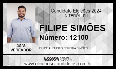 Candidato FILIPE SIMÕES 2024 - NITERÓI - Eleições