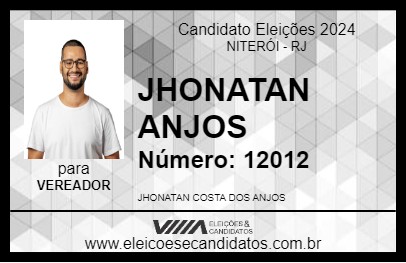 Candidato JHONATAN ANJOS 2024 - NITERÓI - Eleições