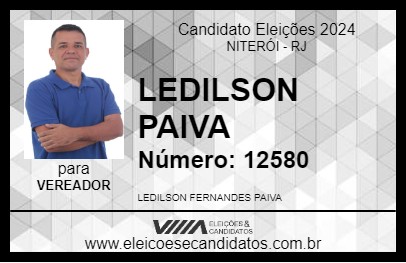 Candidato LEDILSON PAIVA 2024 - NITERÓI - Eleições