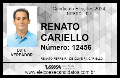 Candidato RENATO CARIELLO 2024 - NITERÓI - Eleições