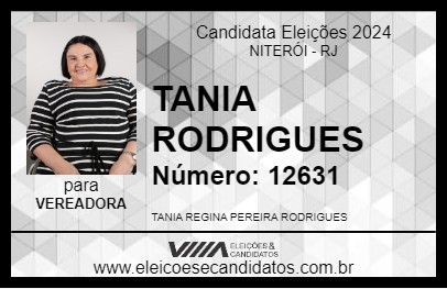 Candidato TANIA RODRIGUES 2024 - NITERÓI - Eleições