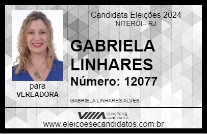 Candidato GABRIELA LINHARES 2024 - NITERÓI - Eleições