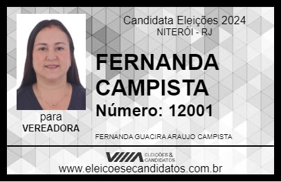 Candidato FERNANDA CAMPISTA 2024 - NITERÓI - Eleições