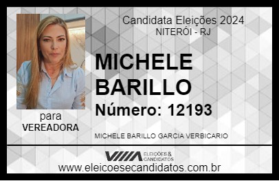 Candidato MICHELE BARILLO 2024 - NITERÓI - Eleições