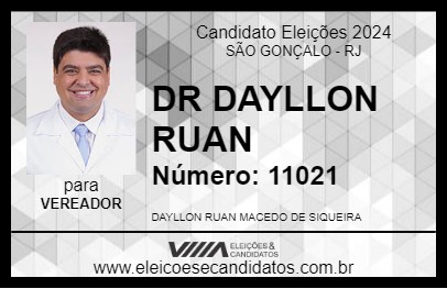 Candidato DR DAYLLON RUAN 2024 - SÃO GONÇALO - Eleições