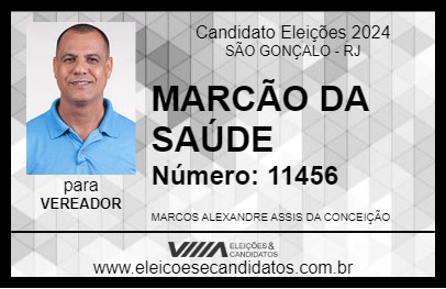 Candidato MARCÃO DA SAÚDE 2024 - SÃO GONÇALO - Eleições