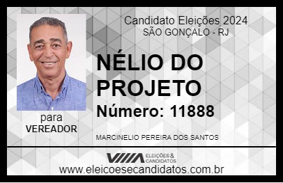 Candidato NÉLIO 2024 - SÃO GONÇALO - Eleições