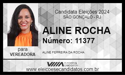 Candidato ALINE ROCHA 2024 - SÃO GONÇALO - Eleições