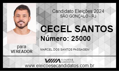 Candidato CECEL SANTOS 2024 - SÃO GONÇALO - Eleições