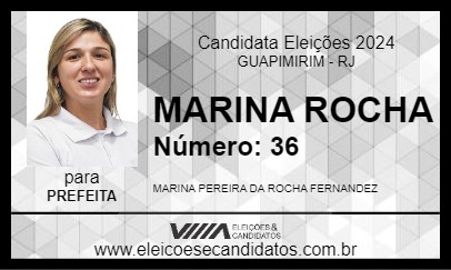 Candidato MARINA ROCHA 2024 - GUAPIMIRIM - Eleições