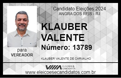 Candidato KLAUBER VALENTE 2024 - ANGRA DOS REIS - Eleições