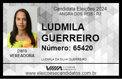 Candidato LUDMILA GUERREIRO 2024 - ANGRA DOS REIS - Eleições