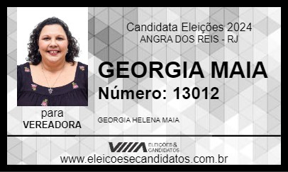 Candidato GEORGIA MAIA 2024 - ANGRA DOS REIS - Eleições